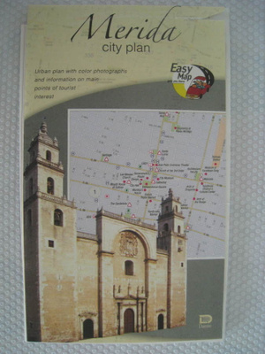  Kartta Merida city plan  (Meksiko Yucatan)