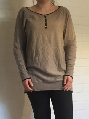 Esprit beige/ musta neule XL