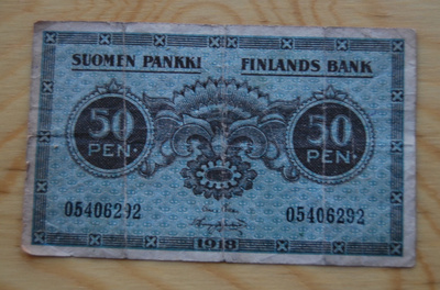 Suomen pankki, 50 penniä 1918