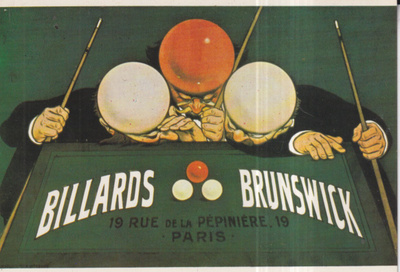 Billards, Brunswick  ,biljardi, piirros  e110
