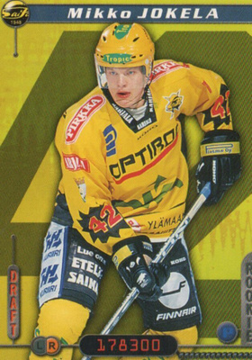 Jääkiekkokortti 2000-2001 Mikko Jokela