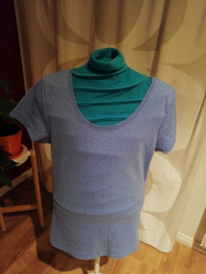 Vaal denim sininen t-paita kokoa L