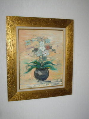 Kulta kehys KUKKATAULU  71x60cm