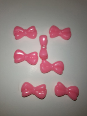 7 kpl pinkki  rusetti helmi