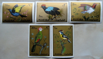 Lintumerkit FUJEIRA 5 kpl.(74)