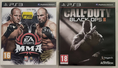 EA SPORTS MMA 3 JA CALL OF DUTY BLACK OPS II  PS3-PELIT