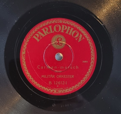 Savikiekko 1928 - Militär Orkester - Parlophon B. 12612