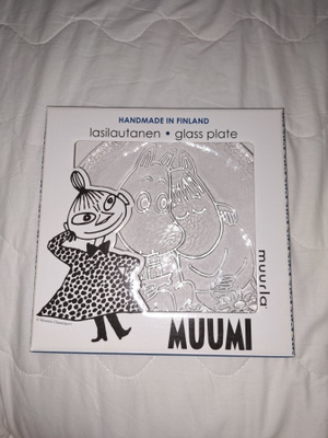 Muurla Muumi Ikuisesti yhdessä lasilautanen 19cm-käyttämätön