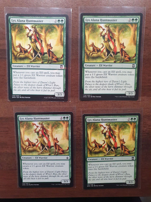 Magic the Gathering Lys Alana Huntmaster plaayset
