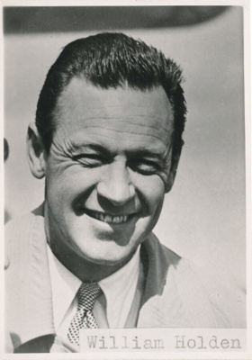 Filmitähti WILLIAM HOLDEN -vanha valokuva