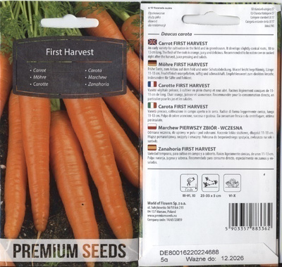 Porkkana "First Harvest" - siemenet #