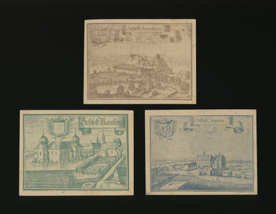 Itävalta Notgeld 10, 20, 50 Heller, Mining 1920