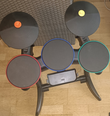 BandHero Wireless Drum Kit Controller For Nintendo Wii