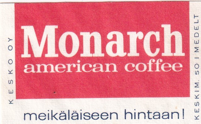 Monarch american coffee    8/14