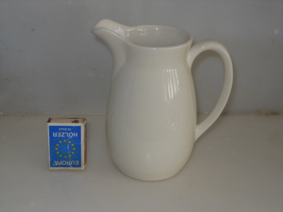 ARABIA VALKOINEN RAVINTOLA KANNU / KERMAKKO 0,5 L