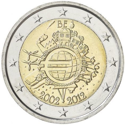 BELGIA ERIKOISEURO 2 EUROA 2012 (EURO 10 V.) 