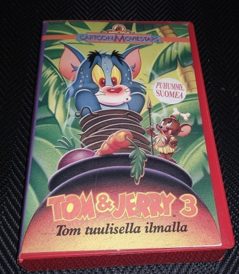 TOM & JERRY 3 TOM TUULISELLA ILMALLA VHS