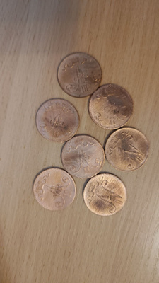 5 penniä 1865-1913 7 kpl