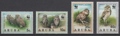 (S0568) ARUBA 1994 (WWF. Burrowing Owl) Mi ## 134-137. MNH**