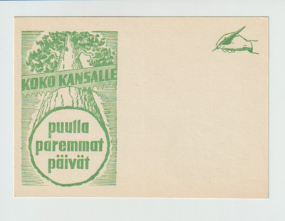 Postikortti, SAVOTAN POSTIA, vuodelta 1947