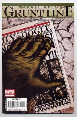 Marvel Apes Grunt Line  1-shot, (Marvel; 2009)