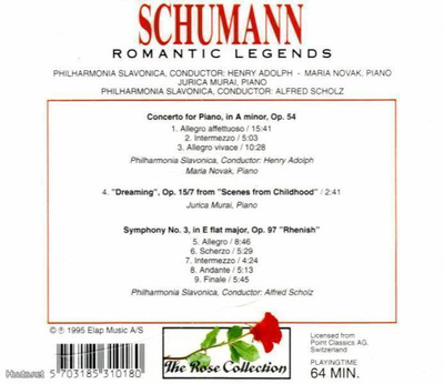 Robert Schumann - Romantic legends CD