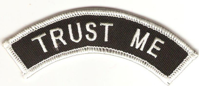 Trust me - Uusi kangasmerkki