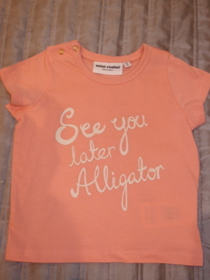 UUSI Mini Rodini alligator t-paita, koko 68/74