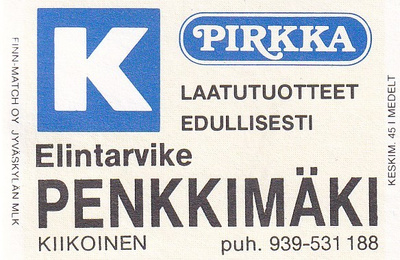 Kiikoinen. Penkkimäki.       5/3