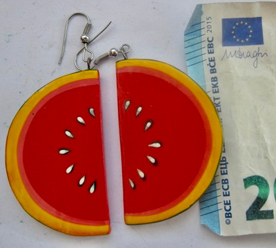 VANHAT Korvakorut Vesimeloni Puuta tms