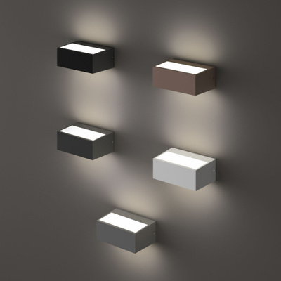 Ideal-lux Twin ap 1 ip 44 seinävalaisin harmaa