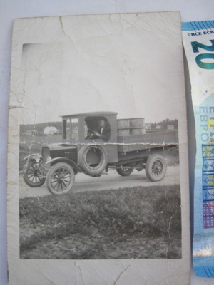 VANHA Valokuva UPEA Kuorma-Auto 1920-l