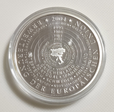 Saksa 2004 EU:n laajentuminen, hopeoitu muistomitali