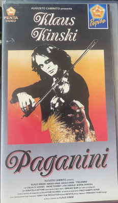 Paganini. Klaus Kinski 1989. VHS