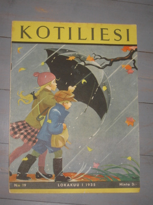 Kotiliesi , lokakuu I / 1935  , kansi M. Wendelin