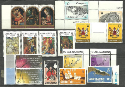 GIBRALTAR suuri levyllinen postituoreita - sarjoja **