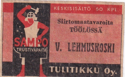 Helsinki, Töölössä  V. Lehmuskoski    sk2/4