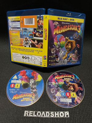 Madagascar 3: Euroopan etsityimmät (2012) – Blu-ray + DVD