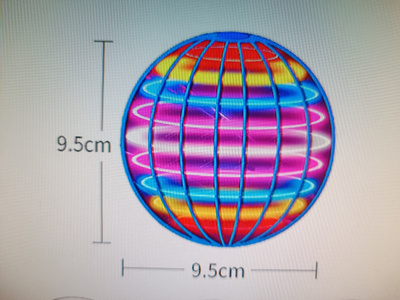 Lentävä Spinner-pallo punainen