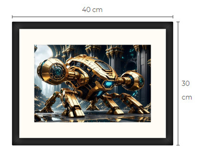 Uusi uniikki Sci-Fi Science Fiction print 30 cm x 40 cm
