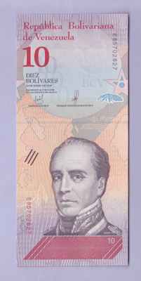 Venezuela 10 Bolivares v.2018 UNC P-103