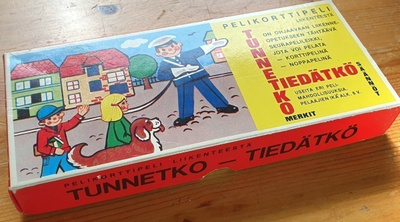 Vintage lasten pelikortit, tunnetko tiedätkö liikenteestä