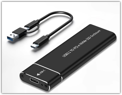 M.2 NVMe SSD -kotelo USB 3.0 / Type C #30435