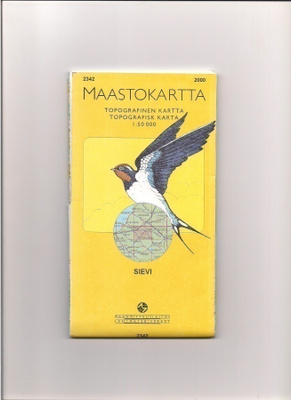 Maastokartta 1:50 000 Sievi