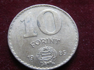 10 forint 1985 . Unkari-Hungary