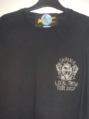 SHAKIRA ORAL FIXATION TOUR 07 LOCAL CREW T- PAITA XL (W)