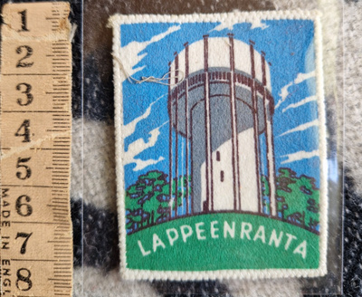 Lappeenranta vintage kangasmerkki