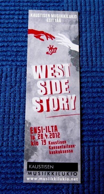 Kirjanmerkki West side story