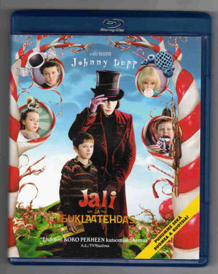 Jali Ja Suklaatehdas (Tim Burton) Blu-ray Suomijulkaisu