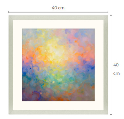 Uusi uniikki abstrakti art print taulu 40 cm x 40 cm